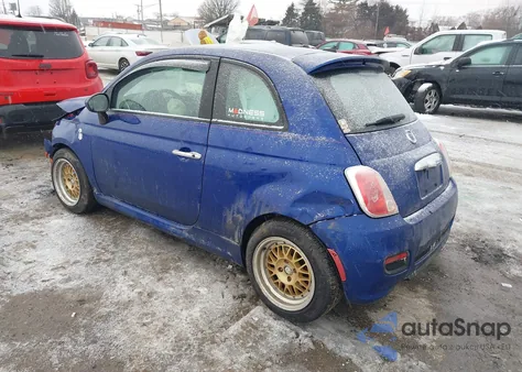 2012 Fiat 500 Sport z USA, uszkodzony, nr VIN 3C3CFFBR7CT127527